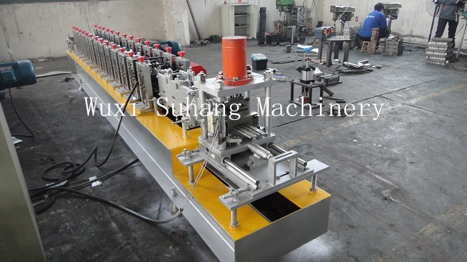 Automatic Shutter Door Roll Forming Machine 3 Phase GCr15 Roller