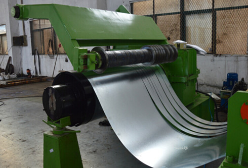 380V 50Hz 3 Phase Cold Coil Steel Slitting Lines 30m / Minute Green Color