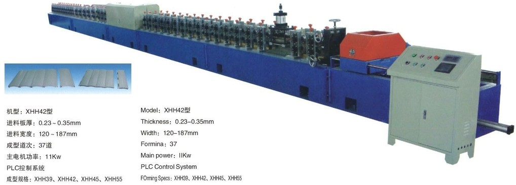 CE Certification Shutter Door Roll Forming Machine 11T 0.7 - 1.2mm Material Thickness