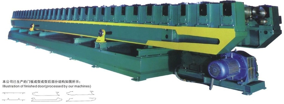 Customized Color Durable Shutter Door Cold Roll Forming Machine 8 - 10 M / Min