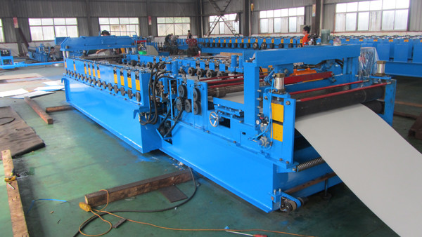 Galvanized Steel / Blank Steel Door Frame Roll Forming Machine 12 - 15 Meters / Min