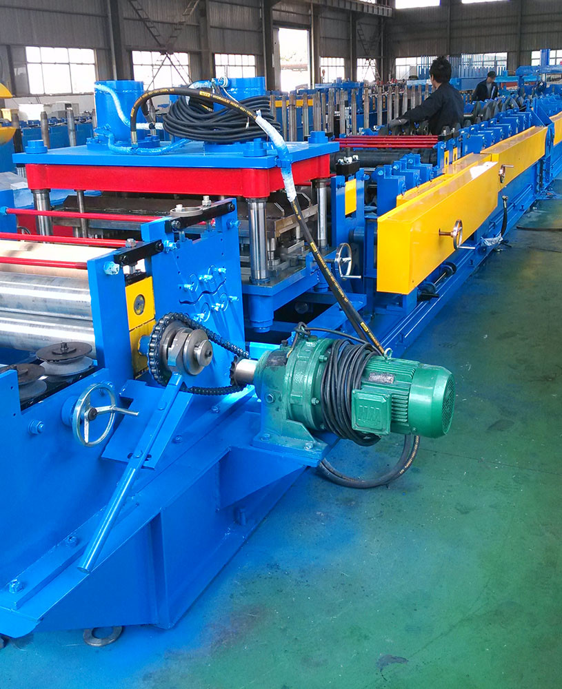 Cold Rolled Strip Cantilever Cable Tray Roll Forming Machine With Punching System