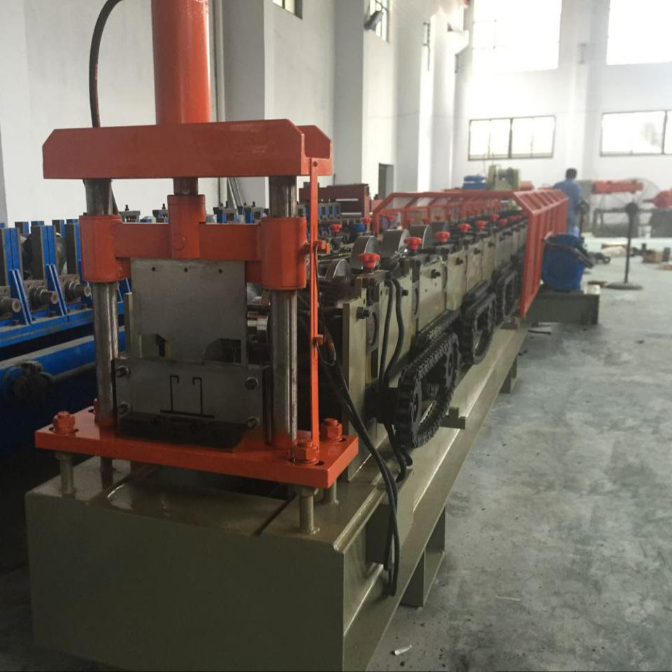 1.5mm Galvanized Ceiling Rail Shutter Door Roll Forming Machine With 11KW