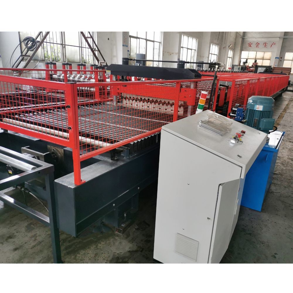 High Speed Zincalume Ondulado 7/8 Corrugated Wall Roof Sheet Making Roll Forming Machine With Servo Following Cutting