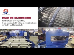 0.3-0.8mm Galvanized Steel Corrugated Roofing Sheet Curving Machine With 11kw Motor For Roof Use