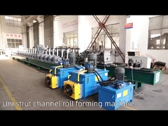 1.5 - 2.0mm 19 Roller Stations Solar Strut Roll Forming Equipment Hydraulic Punching And Cutting
