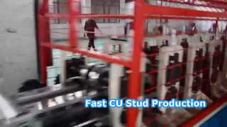 Manually CU stud track roll forming machine