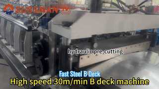 steel B deck roll forming machine